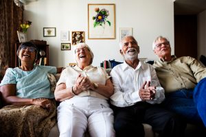 watching movies in adult family home